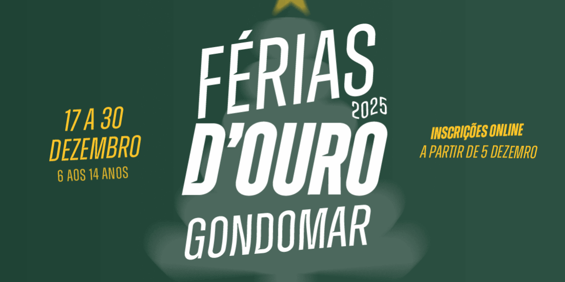 Férias D’Ouro de Natal: inscrições abrem sexta-feira