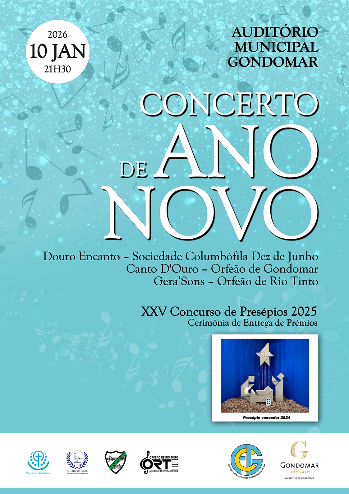 Concerto de Ano Novo e Concurso de Presépios 2025