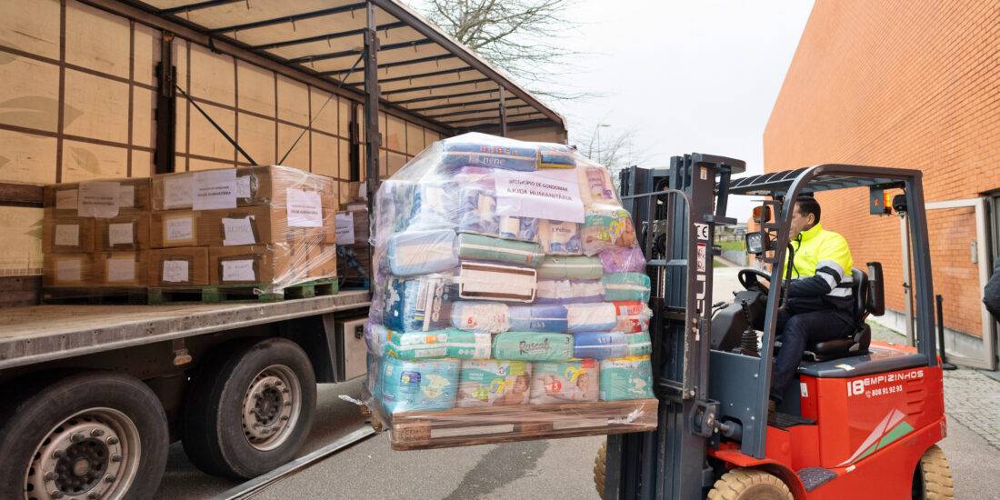 Gondomar envia bens recolhidos para a região Centro na sequência das tempestades